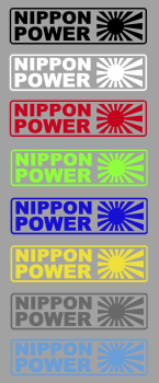 Aufkleber  Nippon Power / Rising Sun
